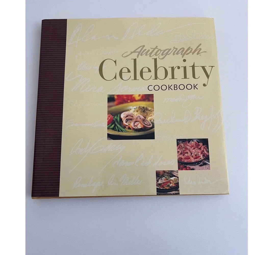 Autograph Celebrity Cookbook Softcover‎ Multi Celebrity Recipes Food Photography